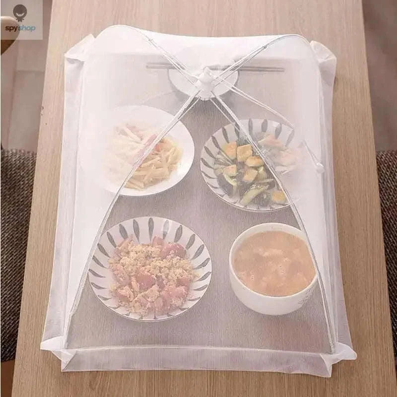 Mesh Food Cover – Foldable Pest‑Blocking Protection for Indoor & Outdoor Meals-WHITE-3PCS / 43x43x22cm