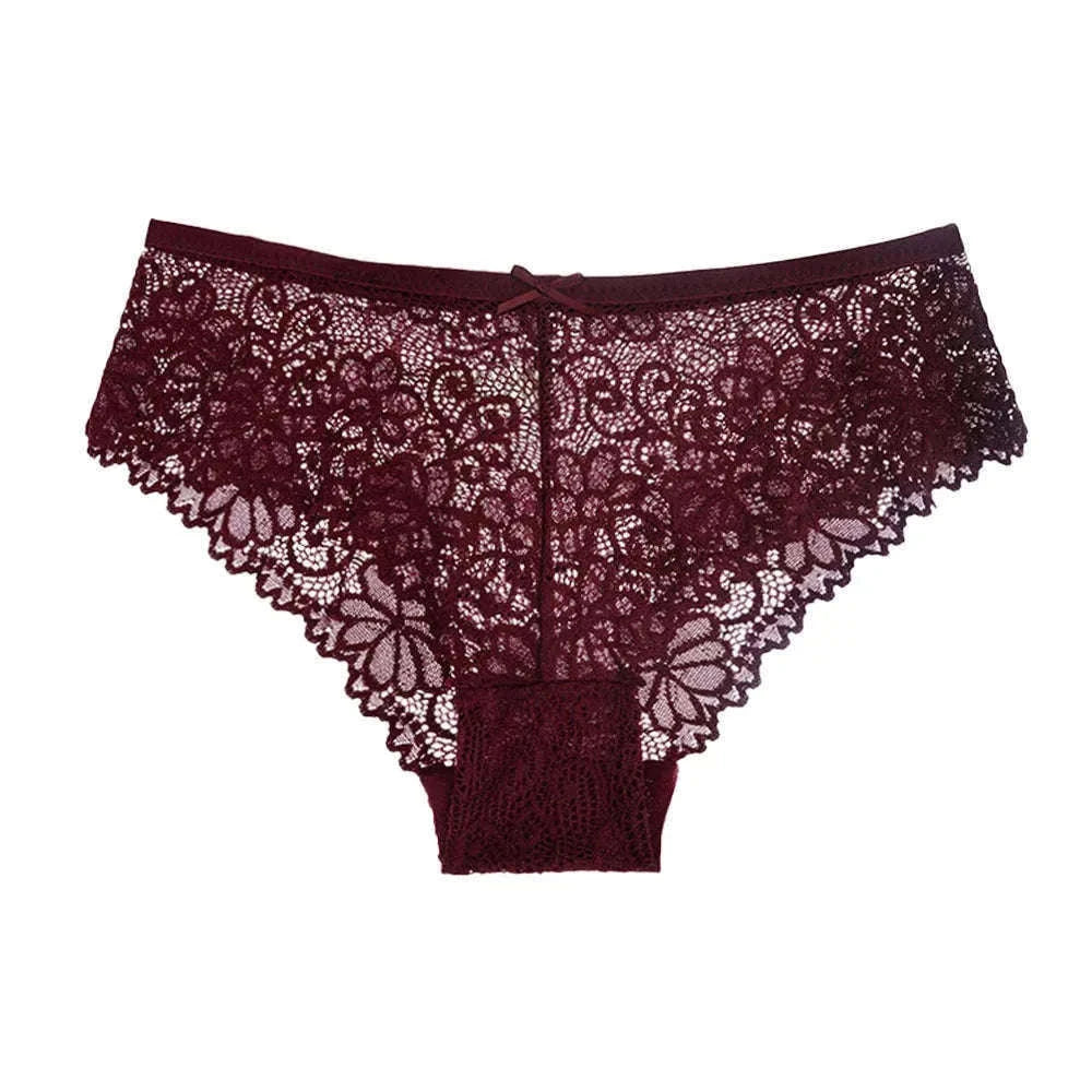 Mesh Lace Panties Set 5 Pack for Everyday Comfort-3004 / XXL(80-90kg) / 5pcs