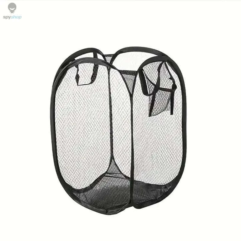 Mesh Pop-Up Laundry Basket – Foldable Breathable Storage-2pcs