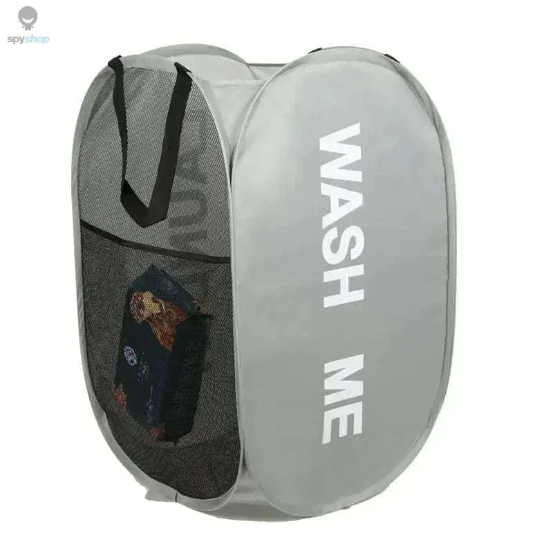 Mesh Pop-Up Laundry Basket – Foldable Breathable Storage-2pcs