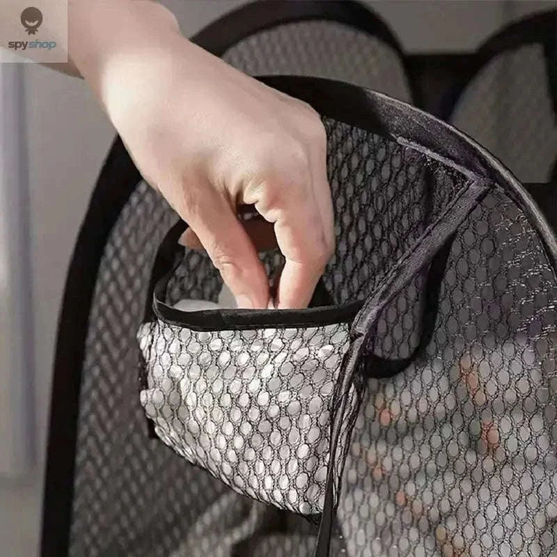 Mesh Pop-Up Laundry Basket – Foldable Breathable Storage-2pcs