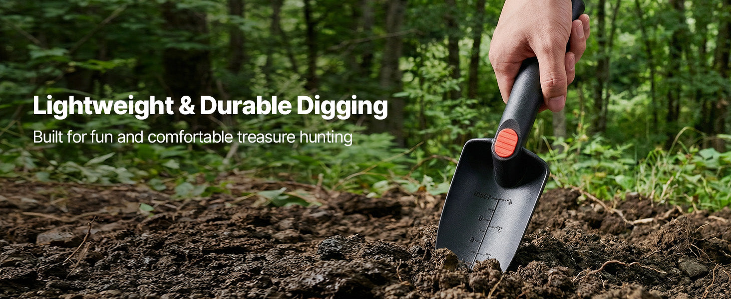 SucceBuy Metal Detector 4" Lightweight LCD 6" IP68 Waterproof Search Coil Adjustable 25.6-36.6" Accuracy For Gold Exploration