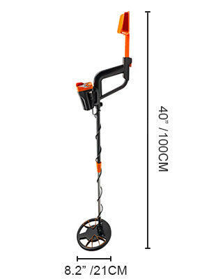 Waterproof Metal Detector with LCD Display & Adjustable Shaft