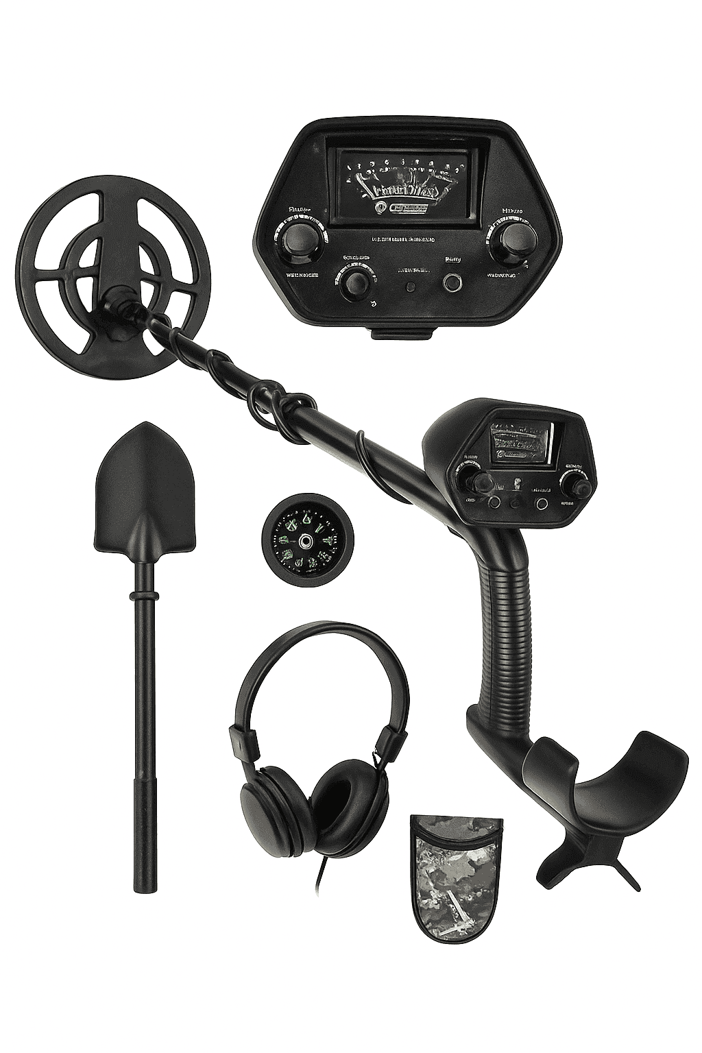 Metal Detector for Adults with Bigger LCD Display, 10–30 cm Depth-United States / Black