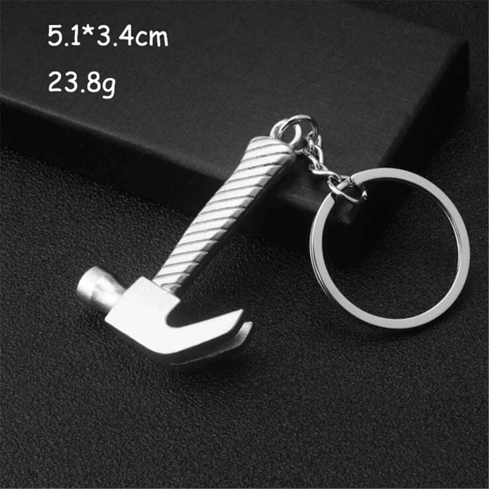 Metal Wrench Keychain Tool Pendant Key Ring-F