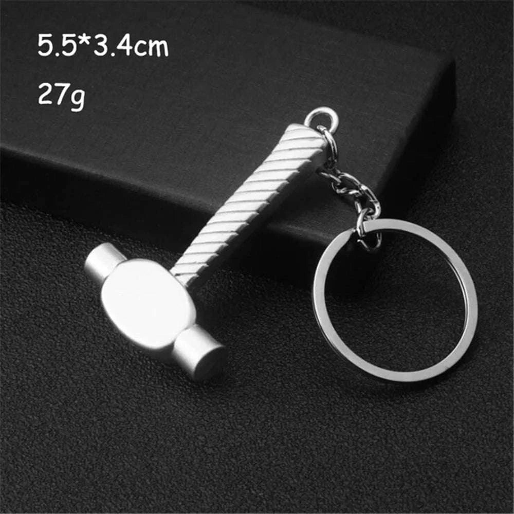 Metal Wrench Keychain Tool Pendant Key Ring-F