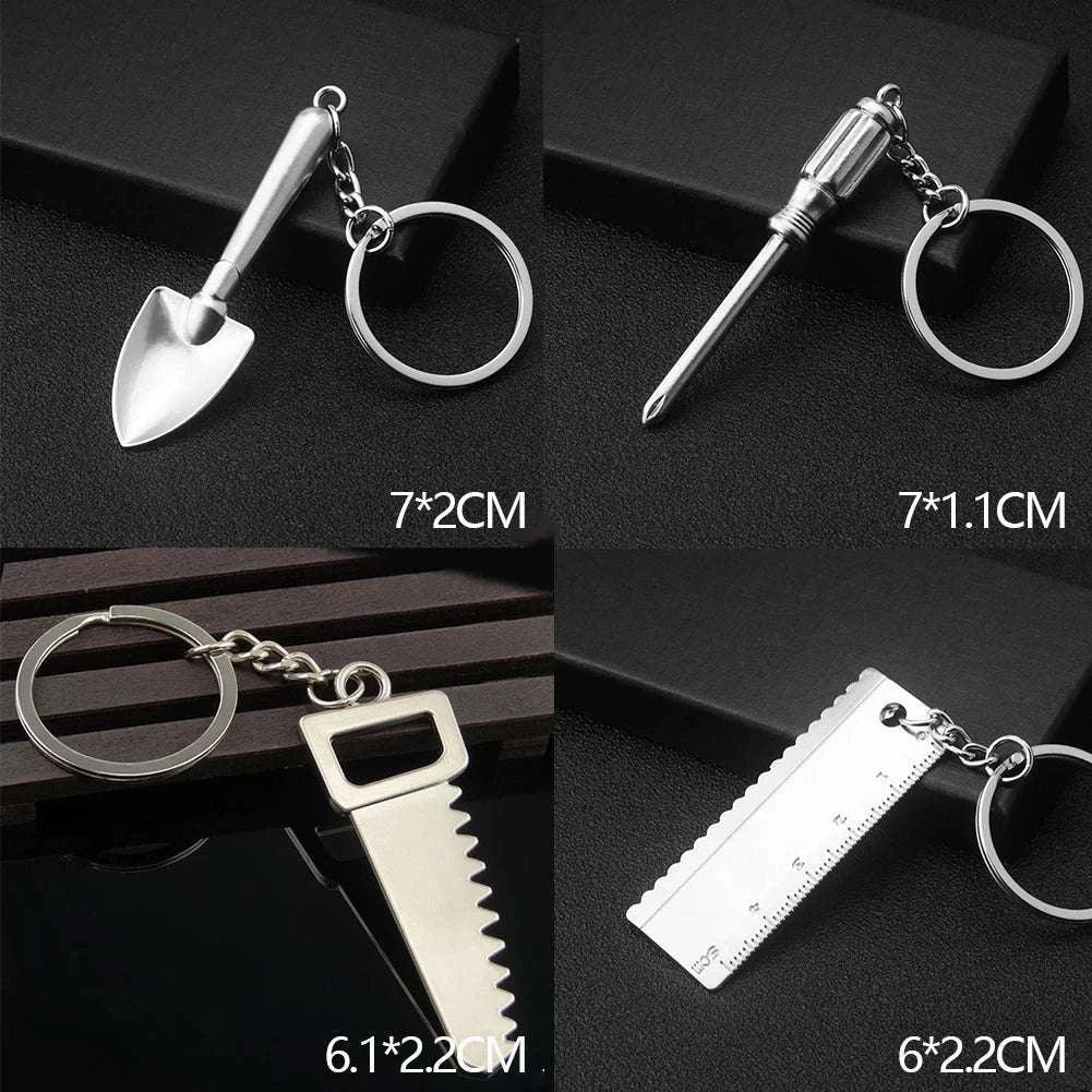 Metal Wrench Keychain Tool Pendant Key Ring-F