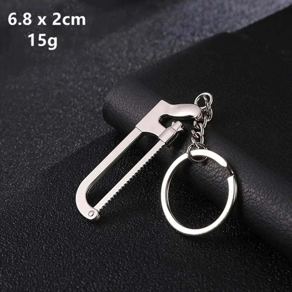 Metal Wrench Keychain Tool Pendant Key Ring-F