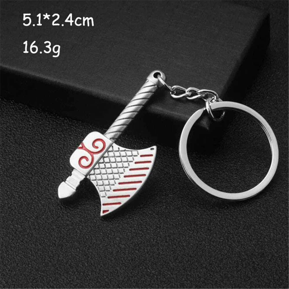 Metal Wrench Keychain Tool Pendant Key Ring-F