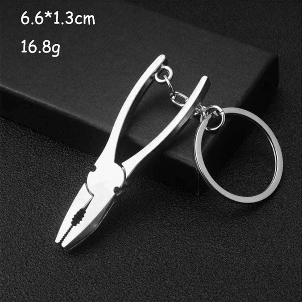 Metal Wrench Keychain Tool Pendant Key Ring-F