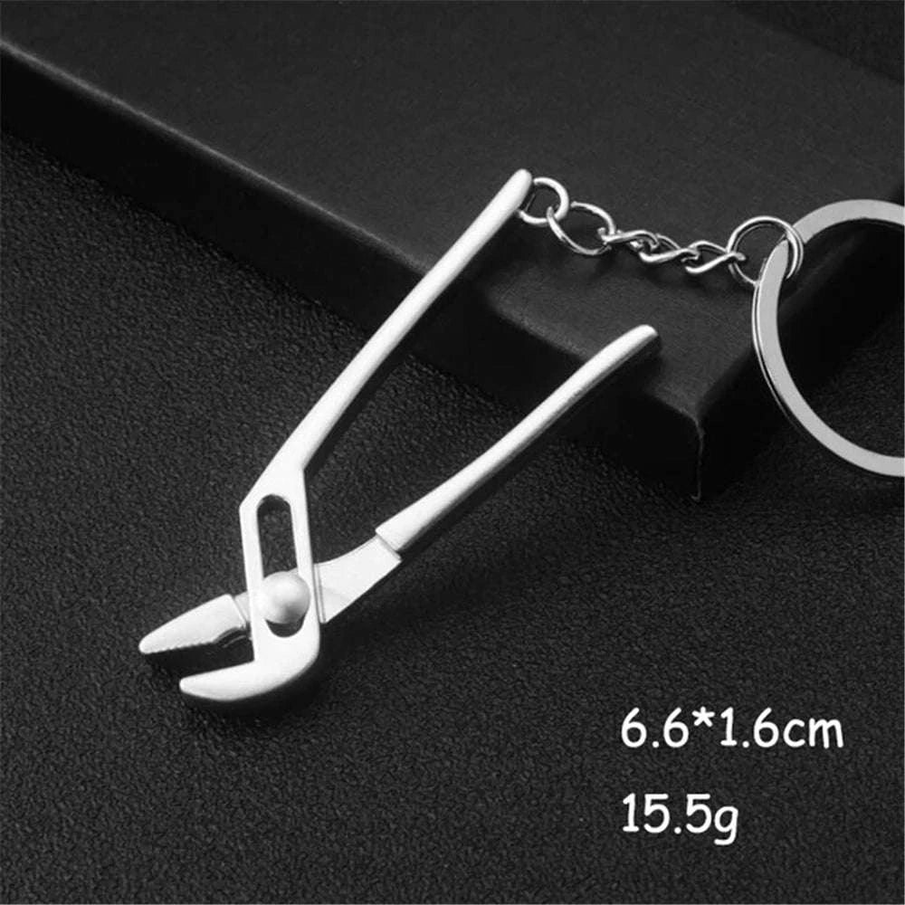 Metal Wrench Keychain Tool Pendant Key Ring-F