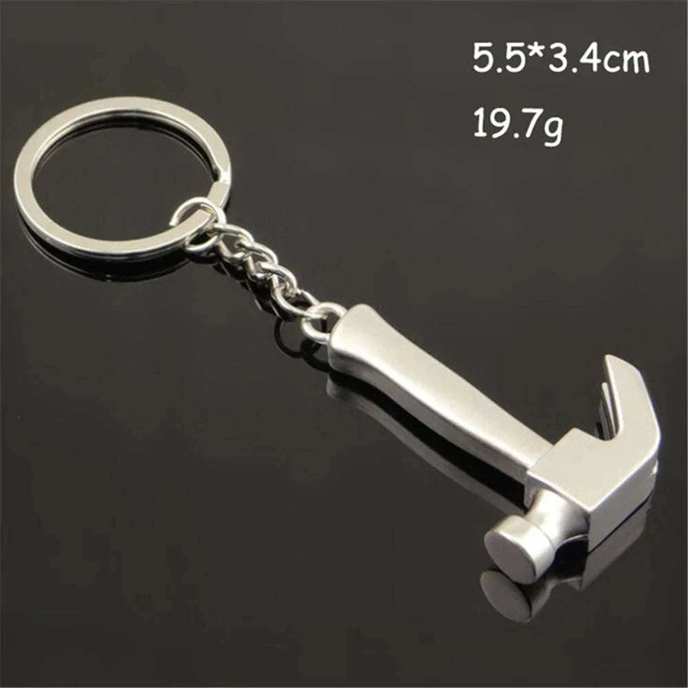 Metal Wrench Keychain Tool Pendant Key Ring-F
