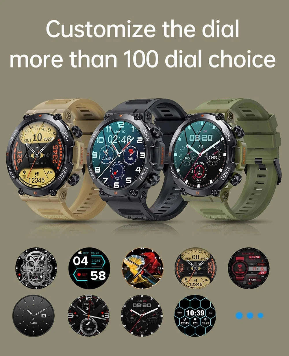 MEVADEN 1.39" HD Bluetooth Call Smart Watch for Daily Use-Steel Black