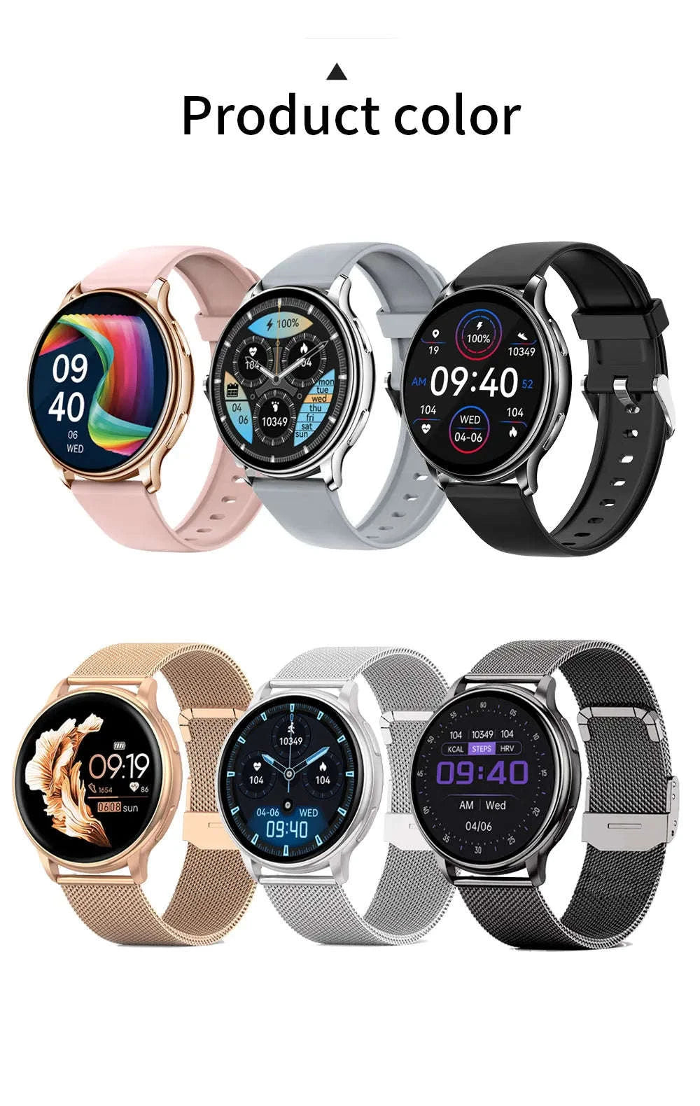 MEVADEN Y22 Bluetooth Call Smart Watch-Rosegold