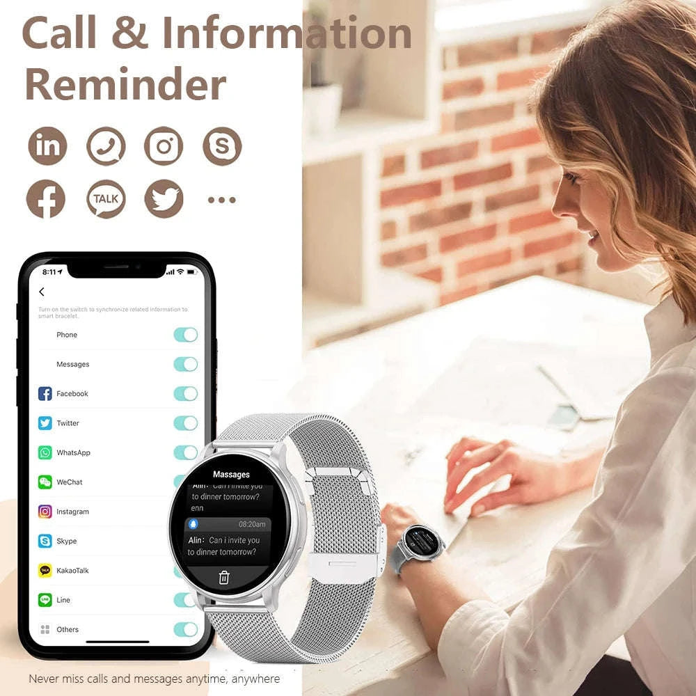 MEVADEN Y22 Bluetooth Call Smart Watch-Rosegold