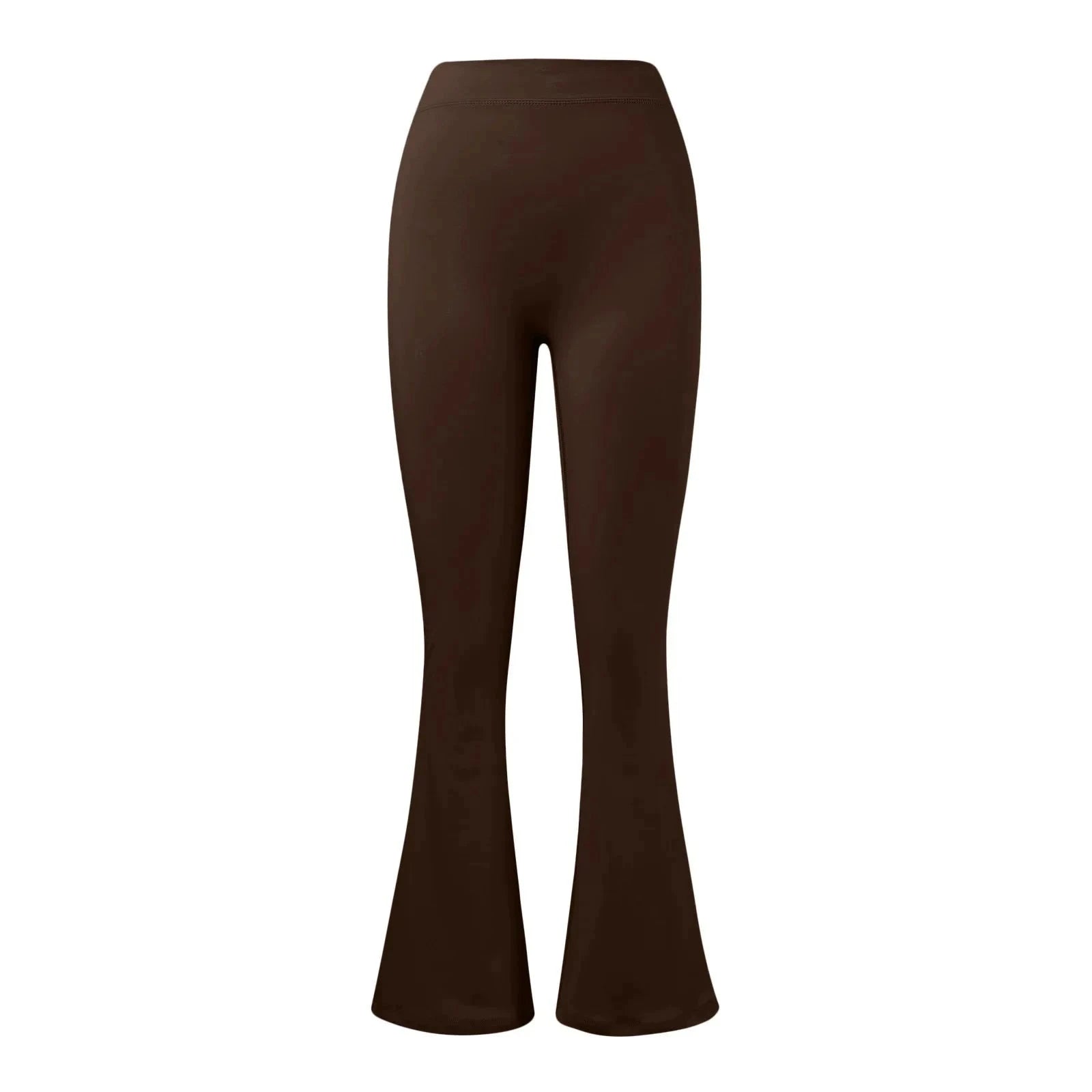 Micro Horn Leggings with V-Back Shaping and Flare Fit-GRAY / S