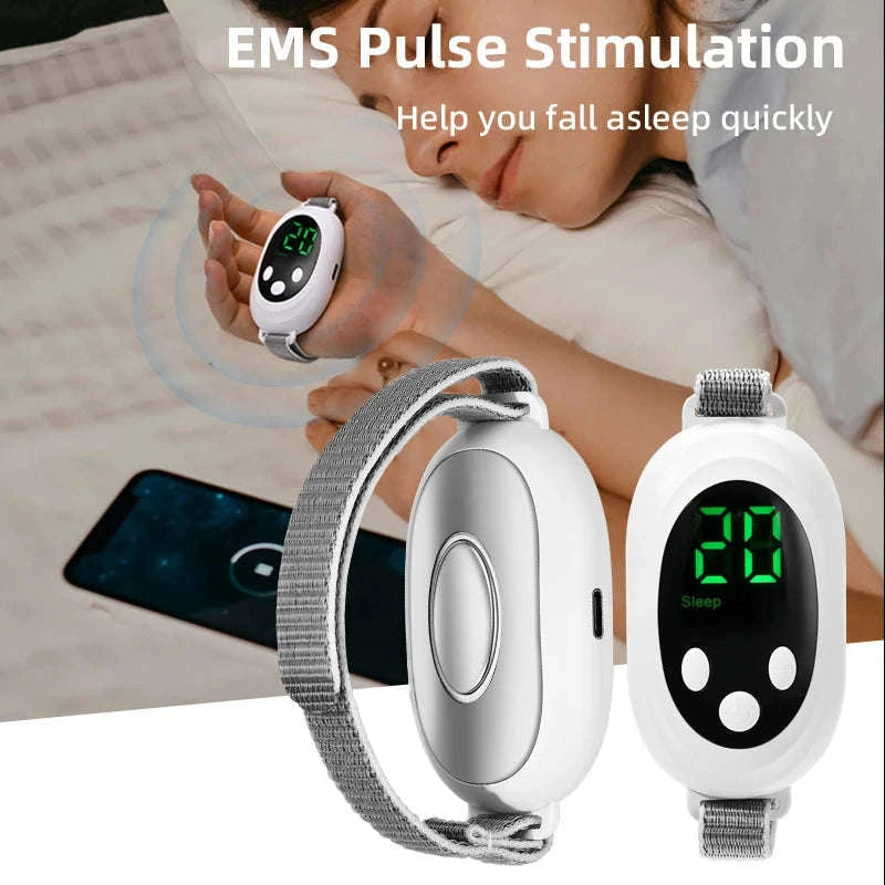 Microcurrent Sleep Aid Device for Restful Nights-WHITE