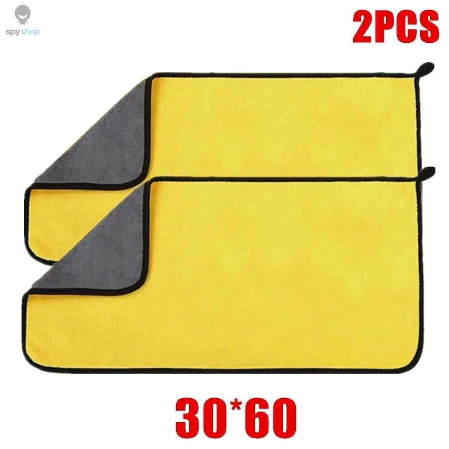 Microfiber Car Cleaning Towel for Scratch-Free Drying and Wiping-30x60 2pc