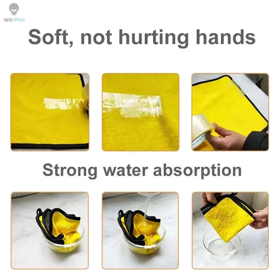 Microfiber Car Cleaning Towel – Ultra-Soft, Highly Absorbent Double-Layer Design-30x60 2pc