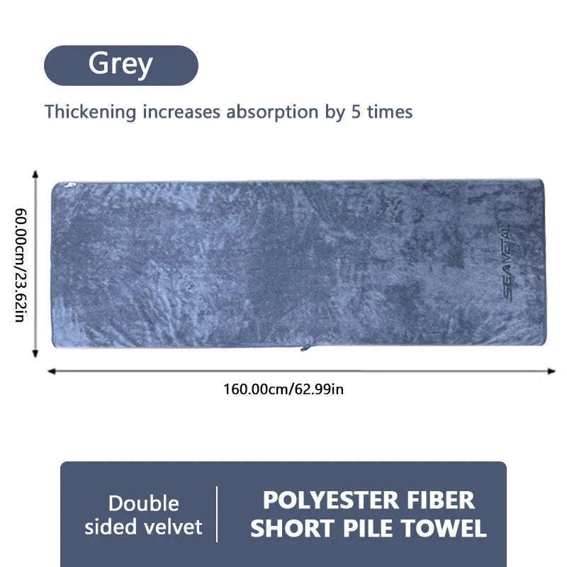 Microfiber Car Wash Towel 160×60 cm Double-Sided Drying Cloth-Upgrade type