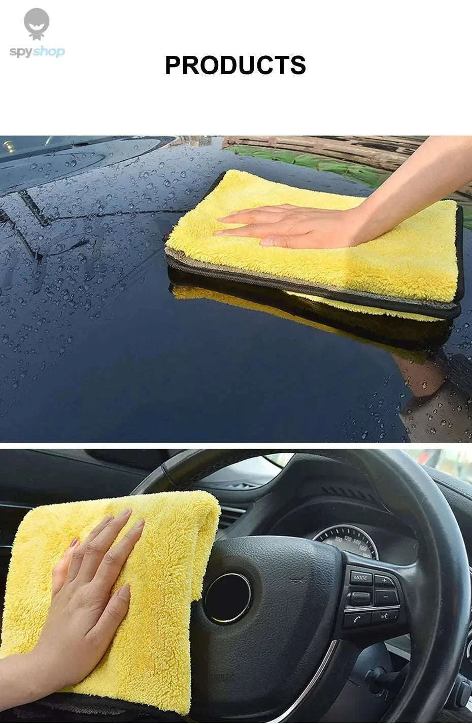 Microfiber Car Wash Towel for Fast, Scratch-Free Drying-160x60CM
