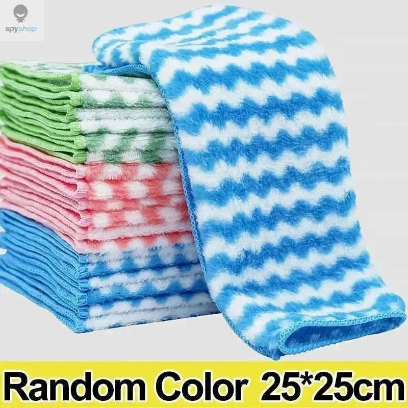 Microfiber Kitchen Towel Set for Fast, Easy Cleaning-10pcs 17X25 random