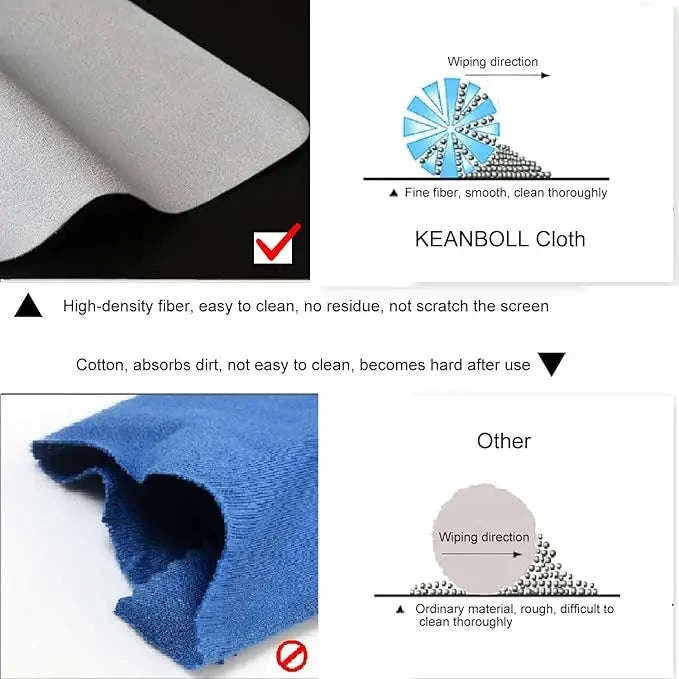 Microfiber Laptop Keyboard Cover and Cleaning Cloth-13-14inches