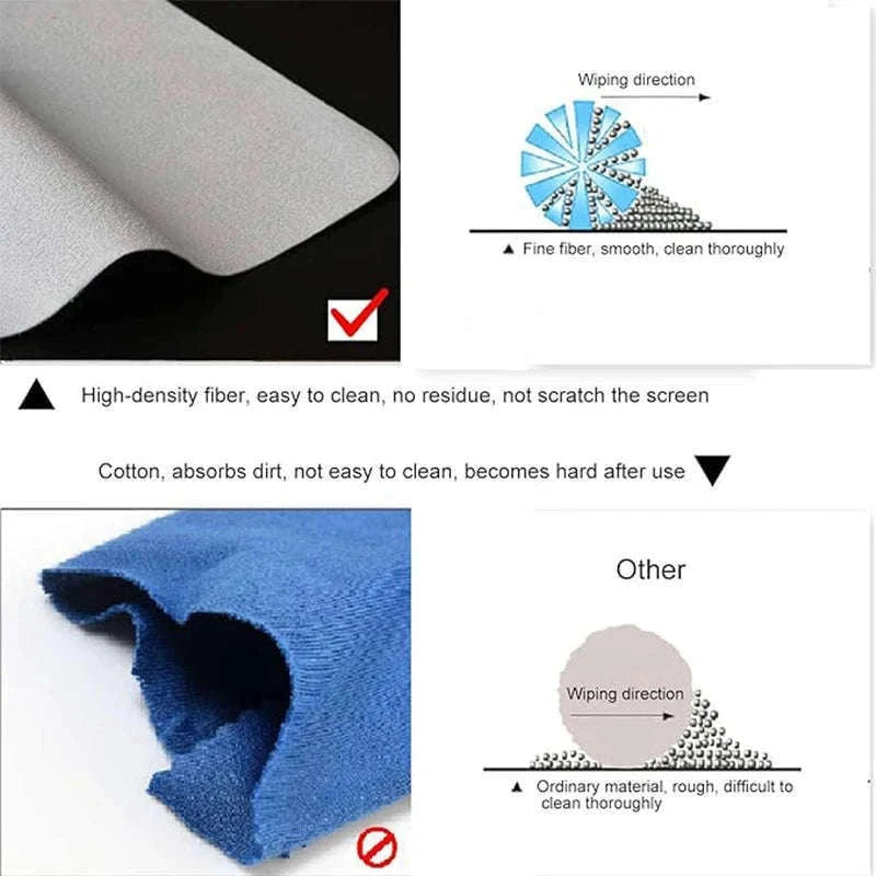 Microfiber Laptop Keyboard Cover and Cleaning Cloth for MacBook-13-14inches