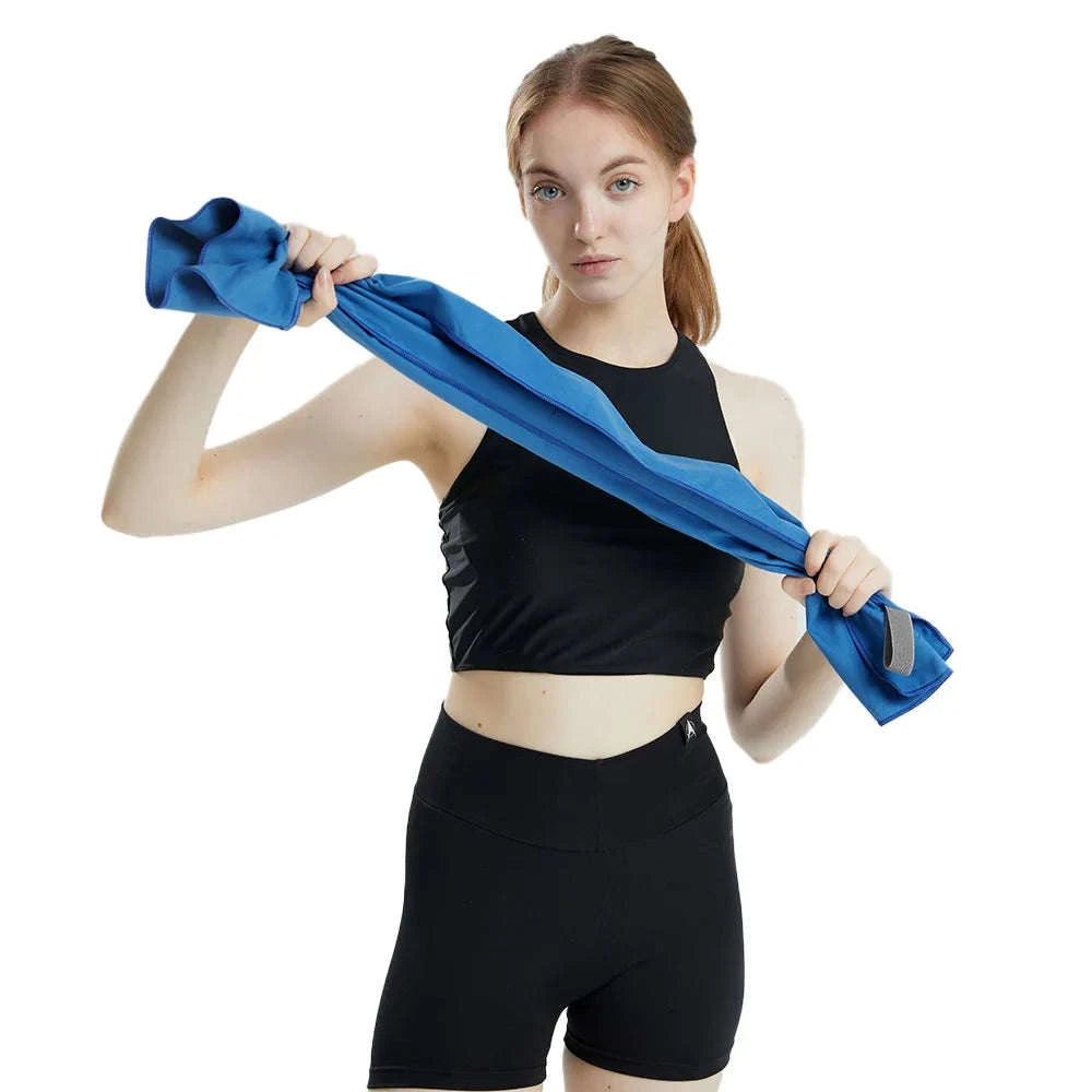 Microfiber Quick-Dry Travel Towel for Sports, Beach, Yoga & Gym-Dark Grey OPP / 40x80cm