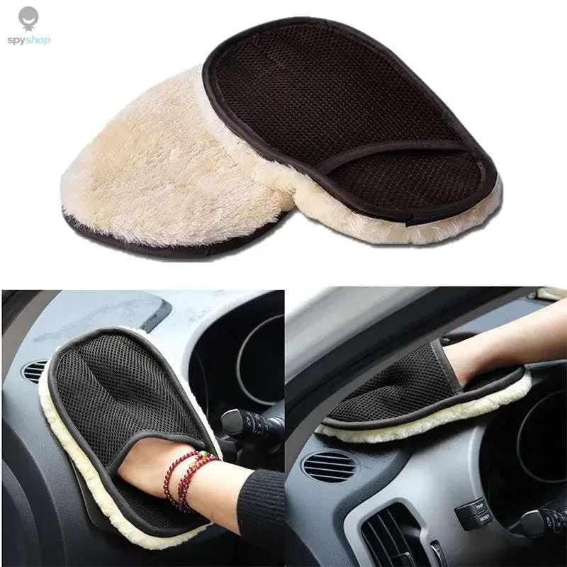 Microfiber Wool Car Cleaning Glove – Ultra-Soft, Scratch-Free Vehicle Care-1PCS