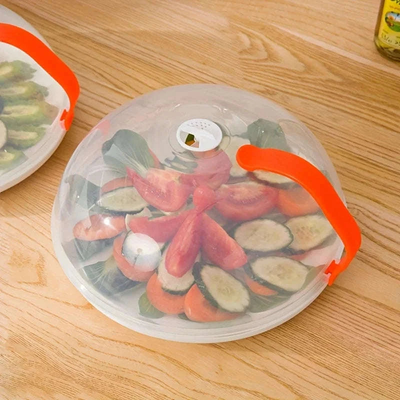 Microwave Food Cover with Steam Vents and Easy-Grip Handle-United States