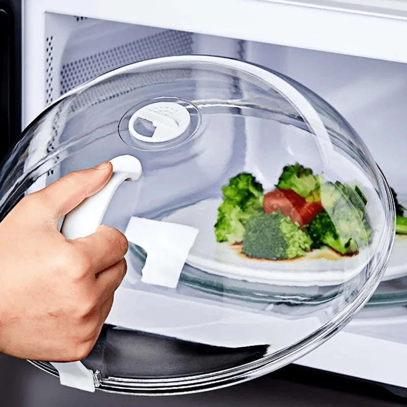 Microwave Food Cover with Steam Vents and Easy-Grip Handle-United States