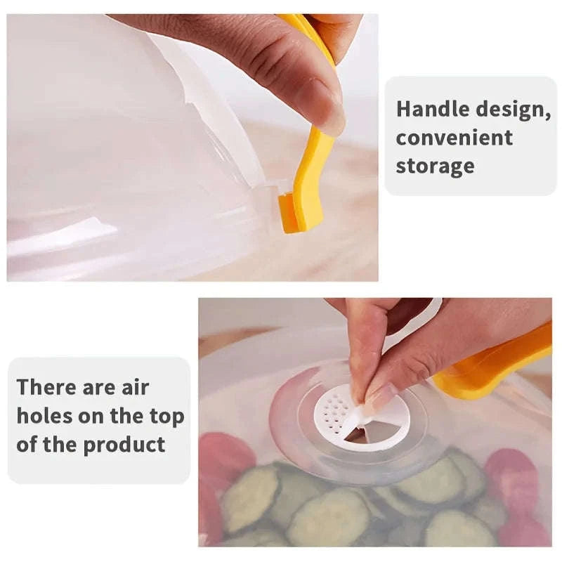 Microwave Food Cover with Steam Vents and Easy-Grip Handle-United States