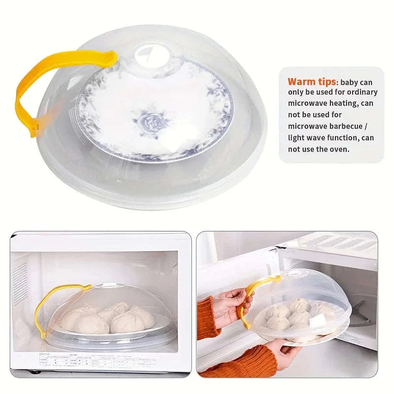 Microwave Food Cover with Steam Vents and Easy-Grip Handle-United States