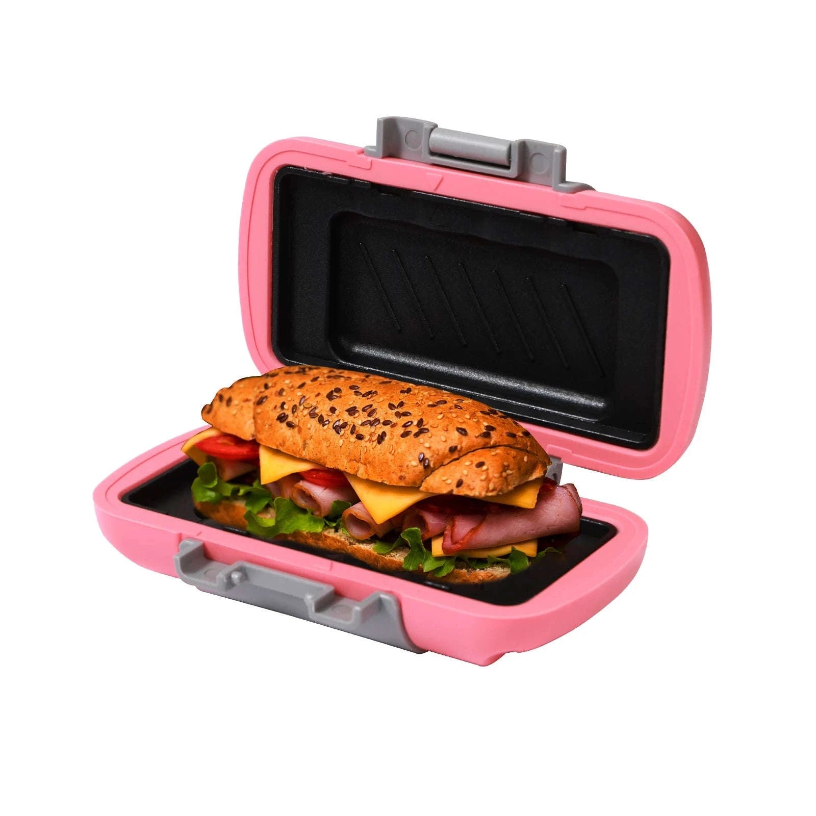 Microwave Sandwich Maker with Recipe Books-Pink