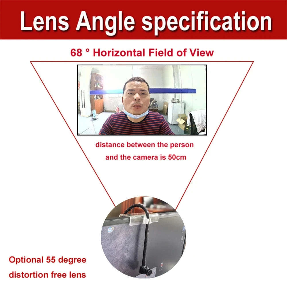 Middle Screen Adjustable Webcam 4K Auto‑Focus Mini USB Camera-8MP Metal pipe