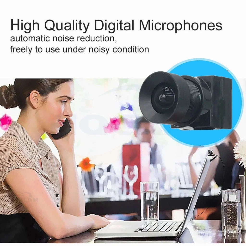 Middle Screen Adjustable Webcam 4K Auto‑Focus Mini USB Camera-8MP Metal pipe