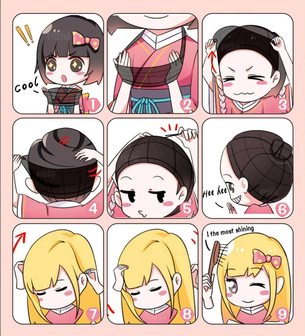 Miku Cosplay Full Set Silver Leather Fabric Costume-Wig Only / M