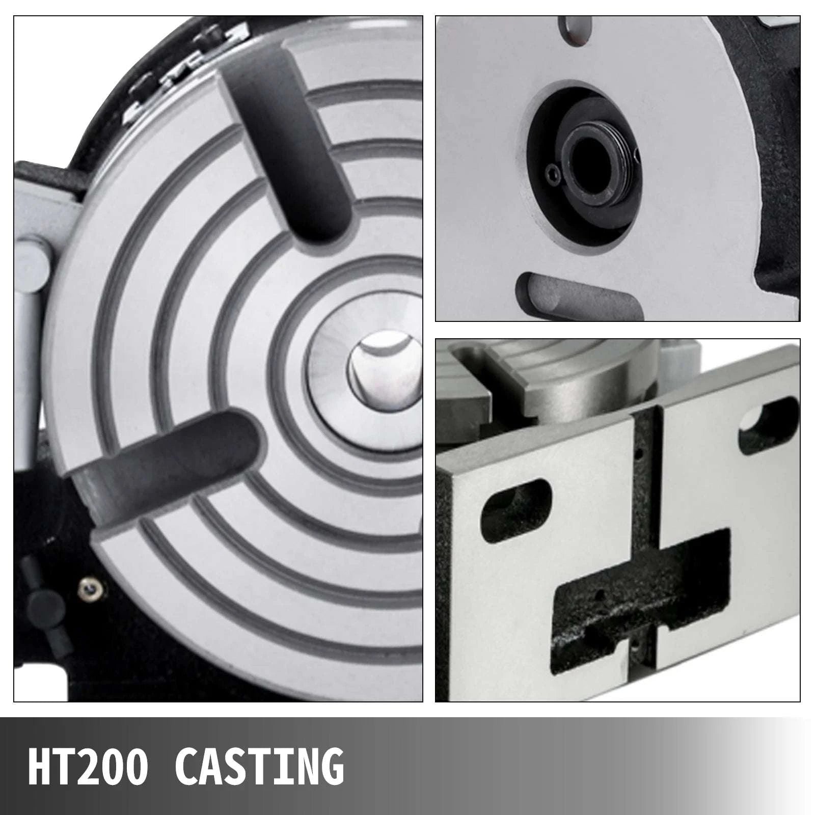 Milling Rotary Table 4''/6'' with Dividing Plates, 360° Precision-4 inch / United States