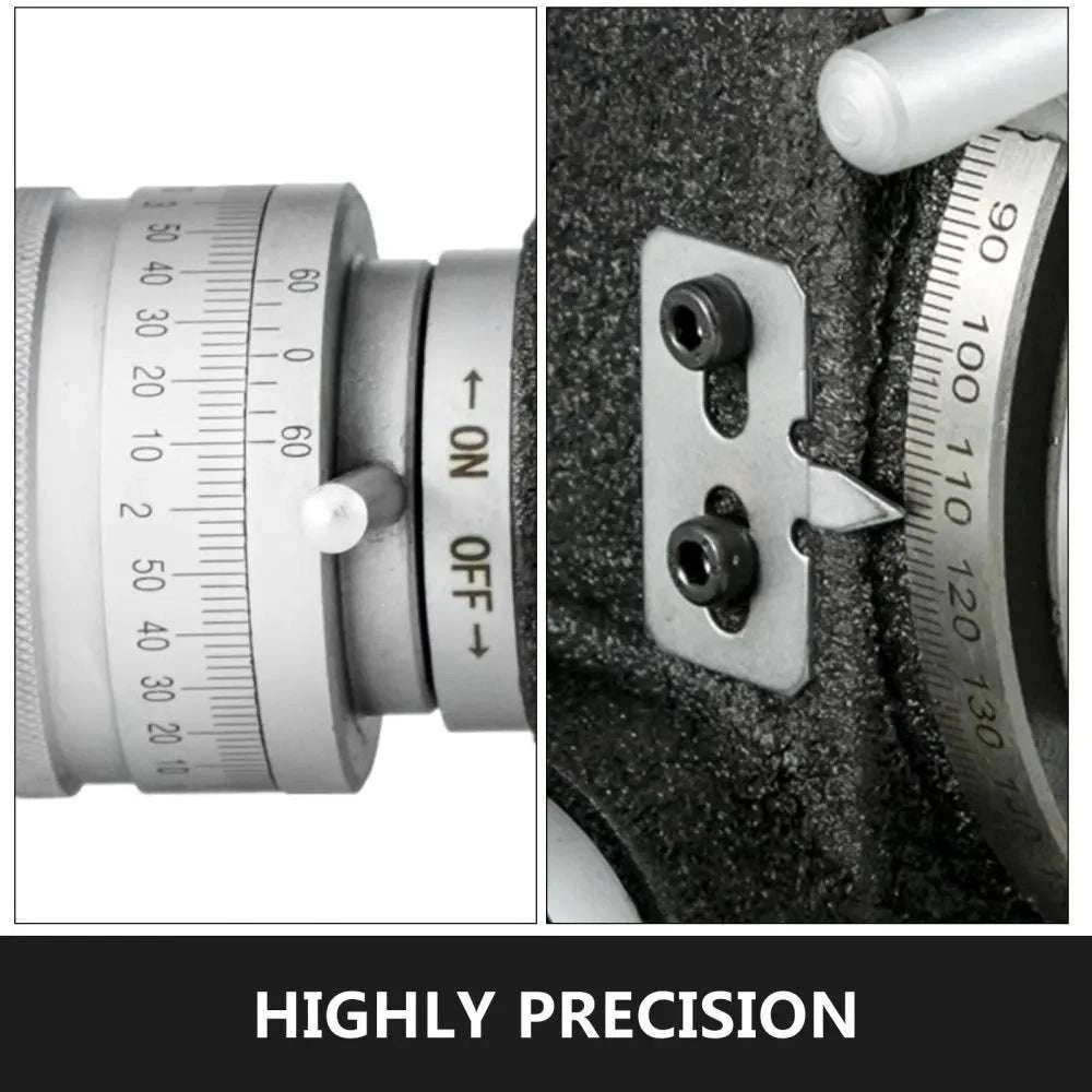 Milling Rotary Table 4''/6'' with Dividing Plates, 360° Precision-4 inch / United States