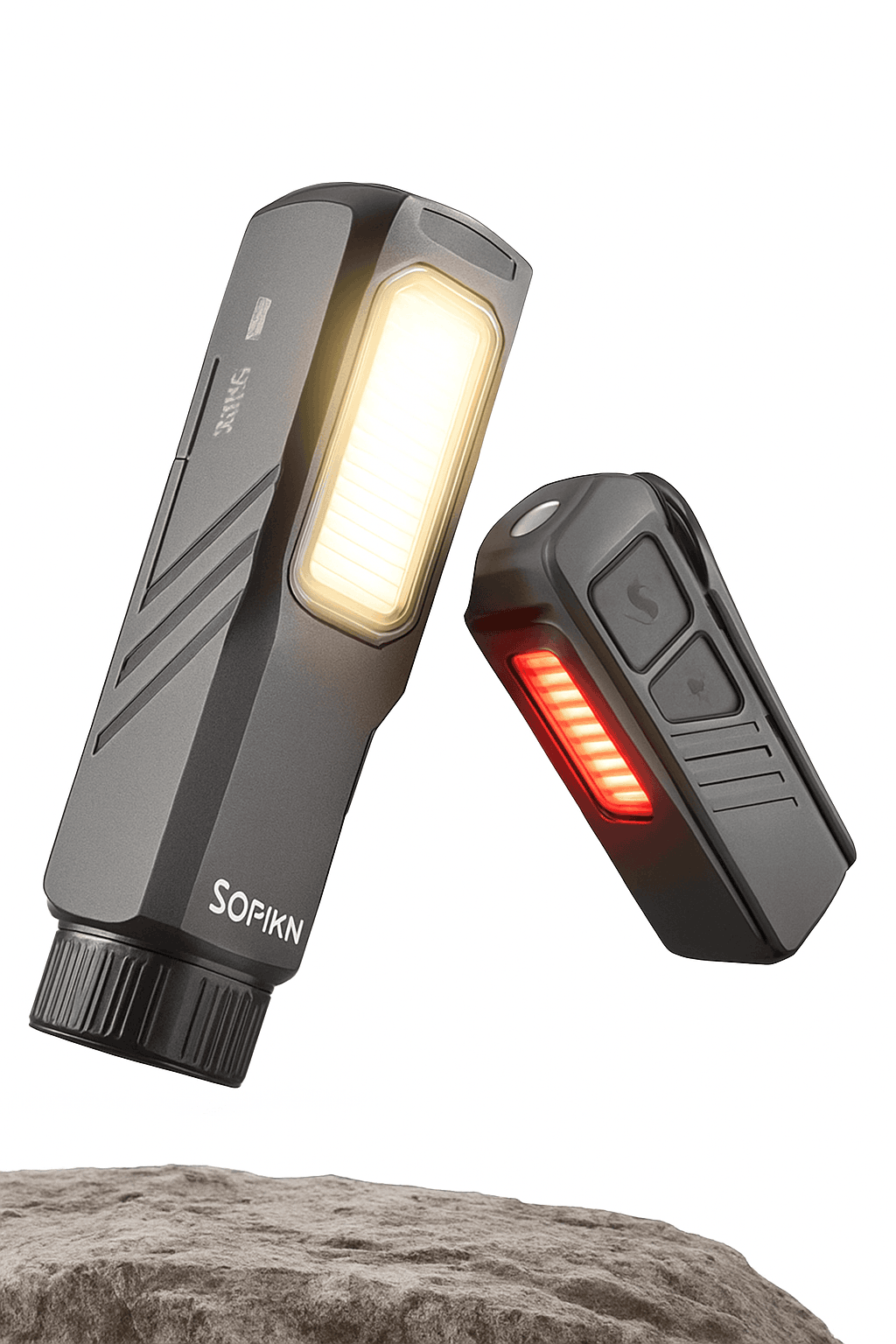 Mini 1000LM EDC Flashlight USB-C Rechargeable with Red Light, Magnetic Tail and Clip-Grey / 6500K-7000K / Poland|14500