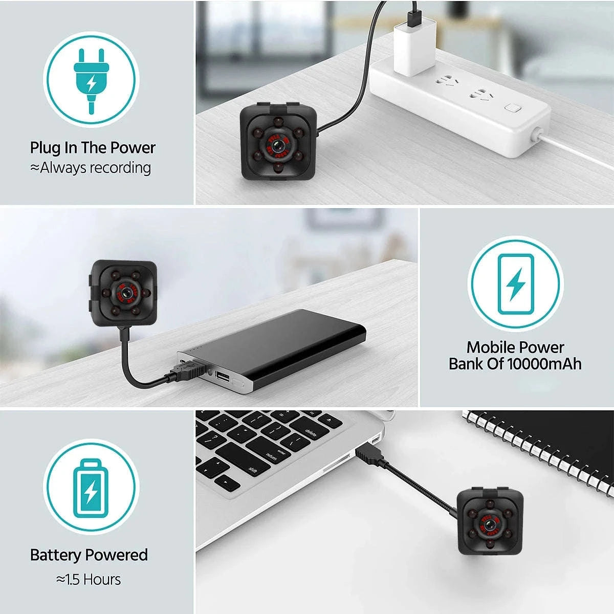 Mini 1080P Full HD Security Camera with 32GB Storage-black / 32G CARD / United States