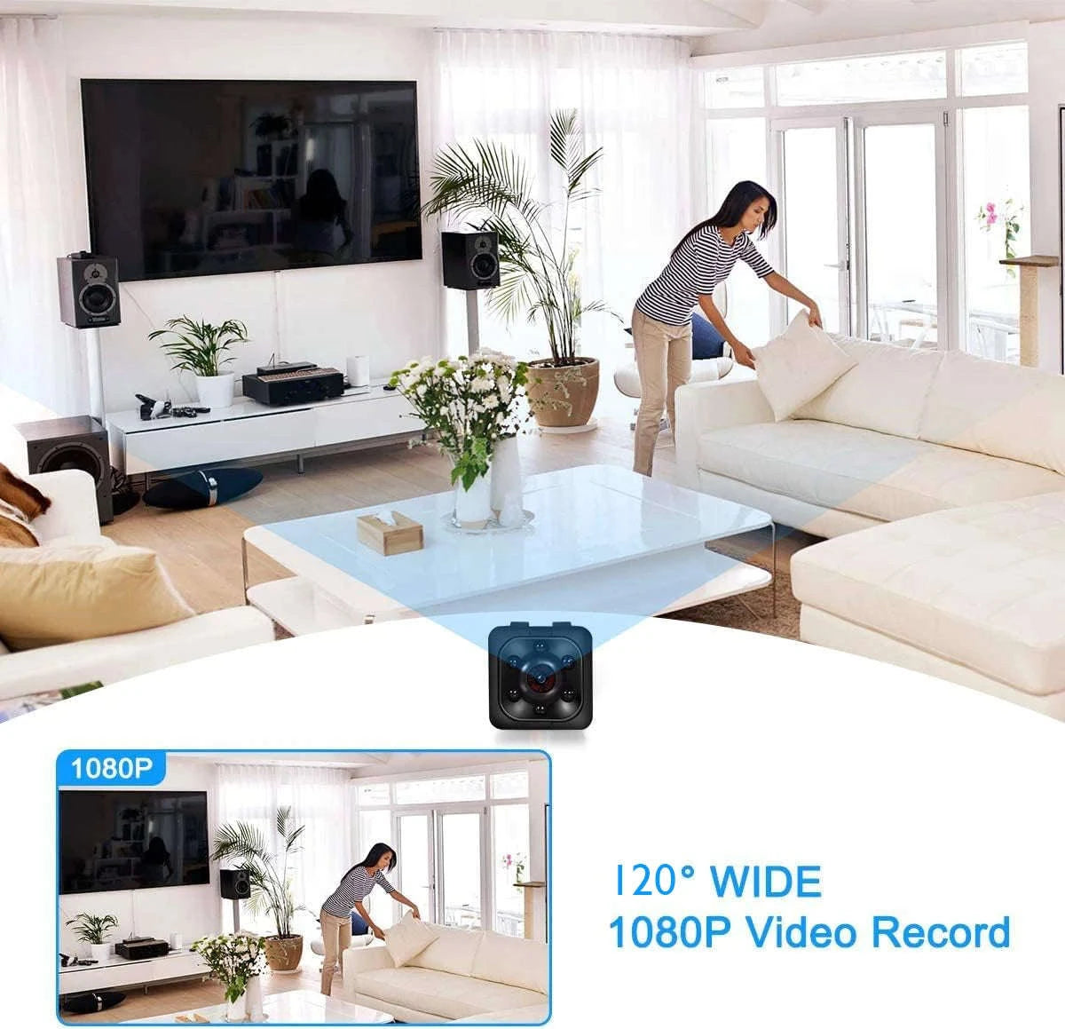 Mini 1080P Full HD Security Camera with 32GB Storage-black / 32G CARD / United States