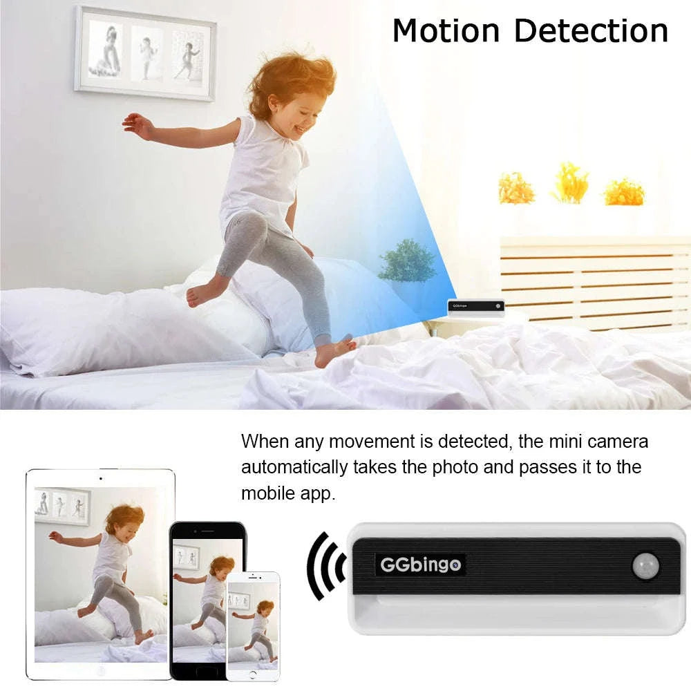 Mini 1080P HD Security Camera with Night Vision & Motion Detection-Camera 8G / China Mainland