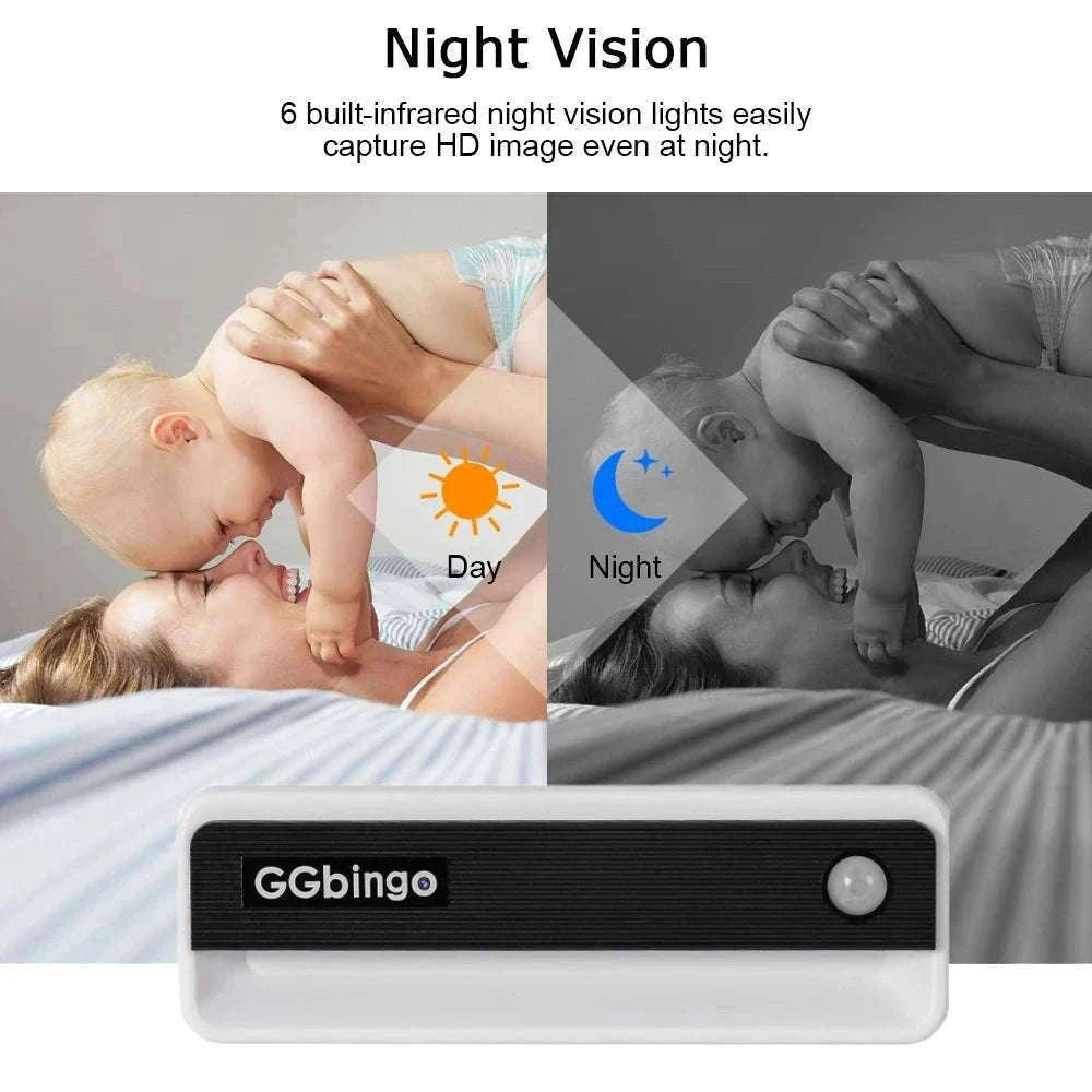 Mini 1080P HD Security Camera with Night Vision & Motion Detection-Camera 8G / China Mainland