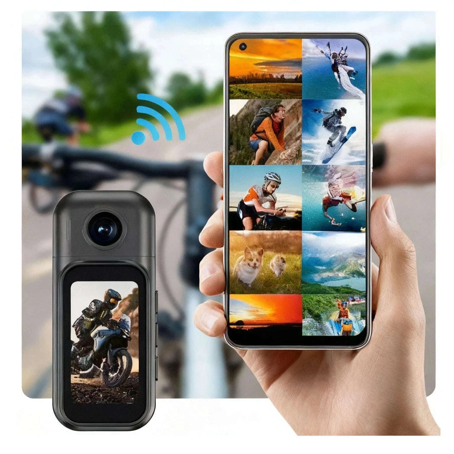 Mini 1080P POV Body Camera with Rotating Lens & Touch Screen-X50 BK Lite / NO TF Card
