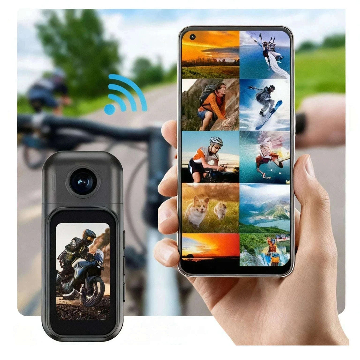 Mini 1080P POV Body Camera with Rotating Lens & Touch Screen-X50 BK Lite / NO TF Card