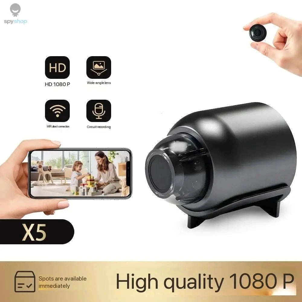 Mini 1080P Security Camera – Compact HD Monitoring with Night Vision-X5 Only camera