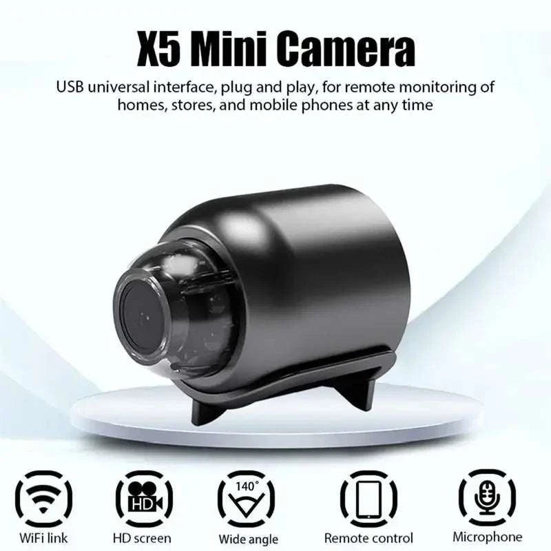 Mini 1080P WiFi Security Camera with Night Vision & Motion Alerts-No memory card
