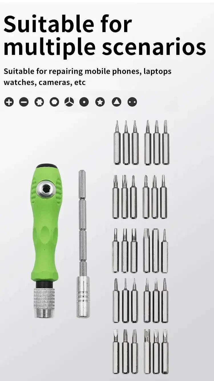 Mini 32‑in‑1 Precision Screwdriver Set for Electronics Repair-32 in 1